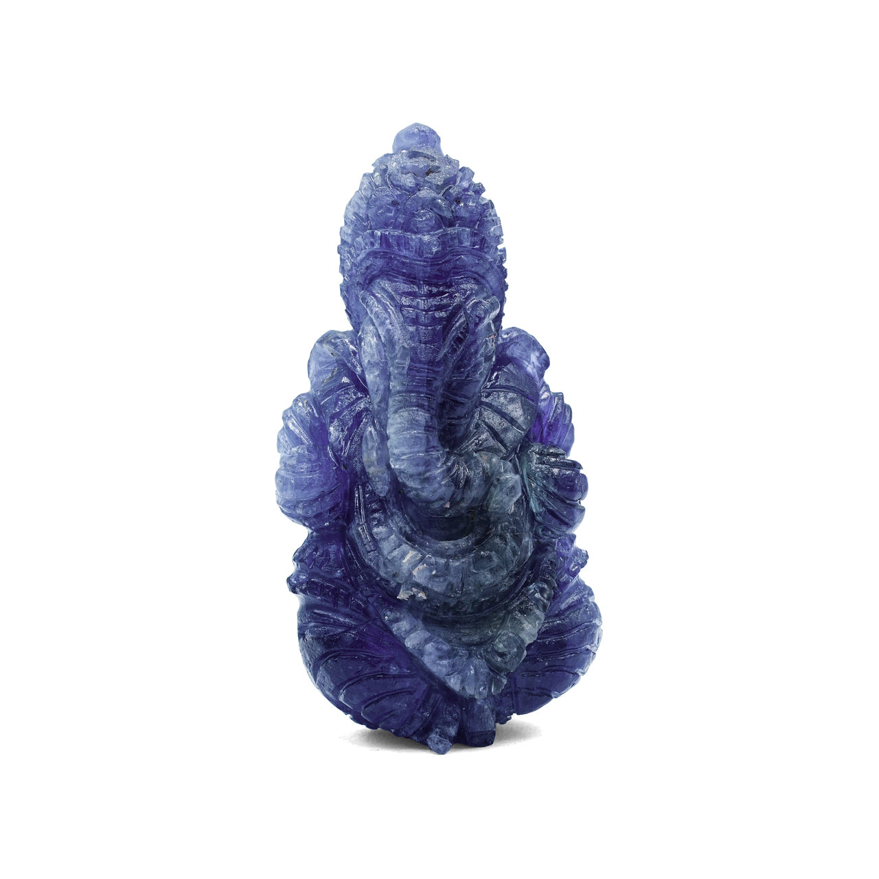 Hand Carved Tanzanite Ganesh Carving