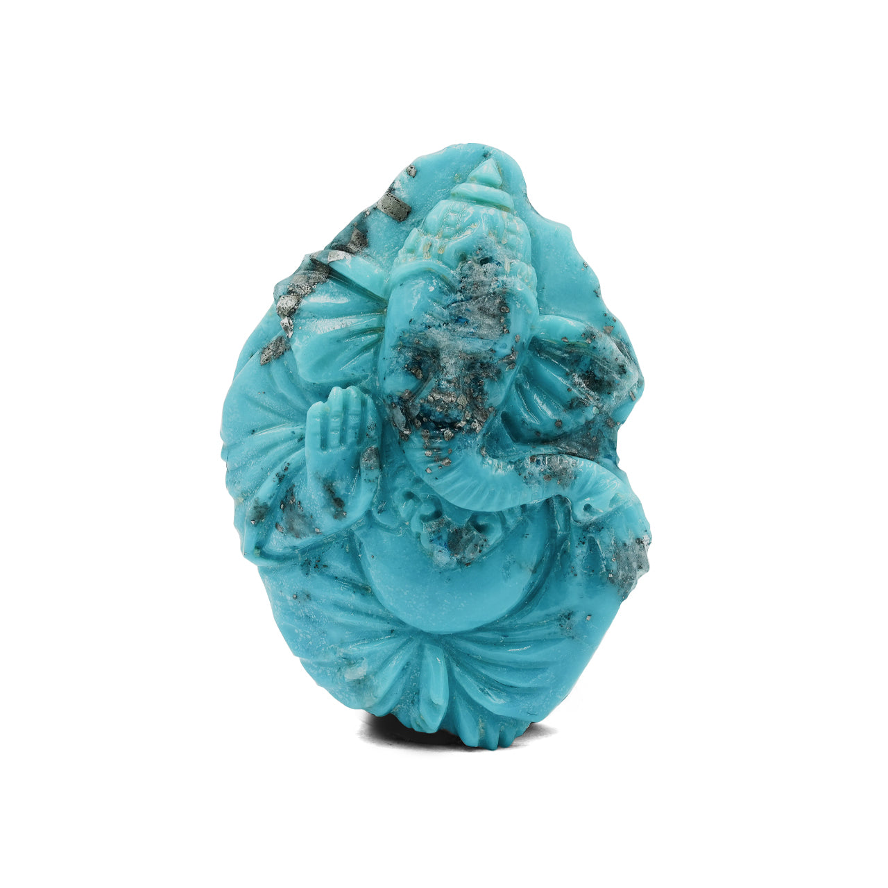 Turquoise Ganesh Carving 81cts