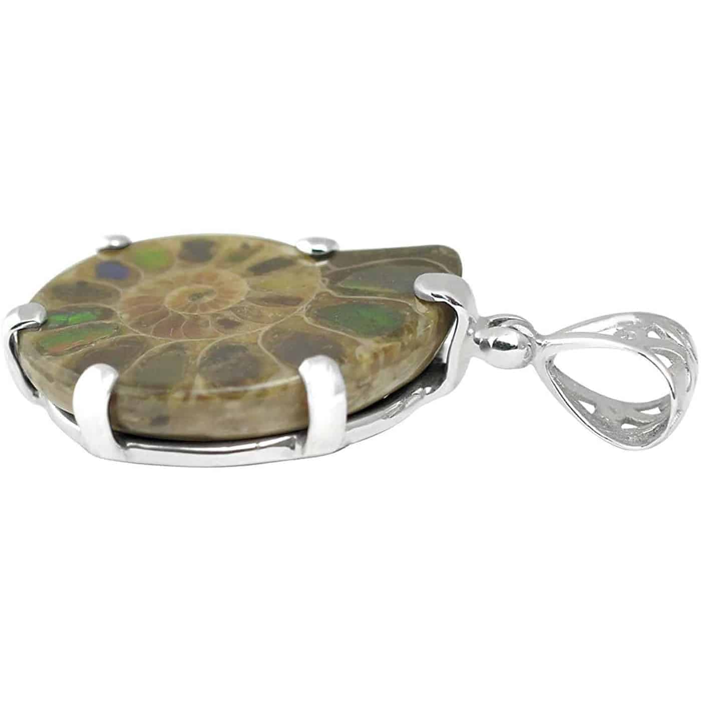 Starborn-Sterling-Silver-Ammonite-with-Ammolite-Inlay-Prong-Set-Pendant-with-Filigree-Bail-B081QWHLV6-3